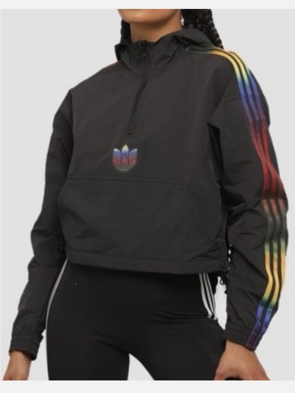 ADIDAS Adicolor Half Zip Nylon Jacket